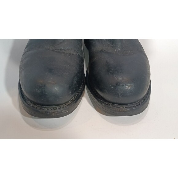 Chippewa Engineer Boots Black Steel Toe Vibram Frye Men’s 6D Women’s 8 Vintage - Picture 8 of 16